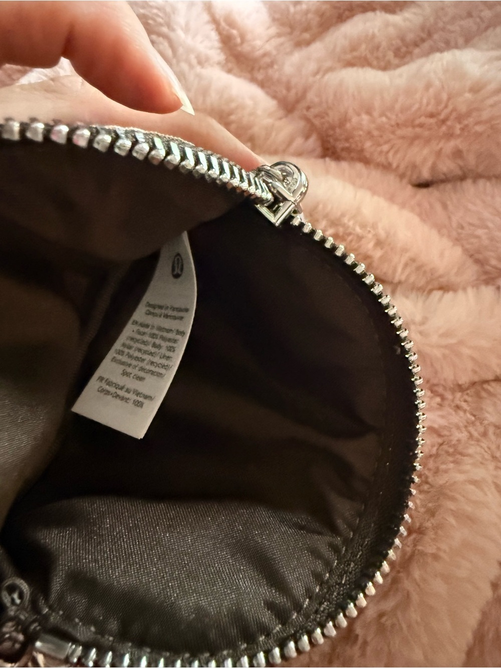 lululemon Leopard & Black Dual Pouch Keychain Wristlet - Picture 3 of 4